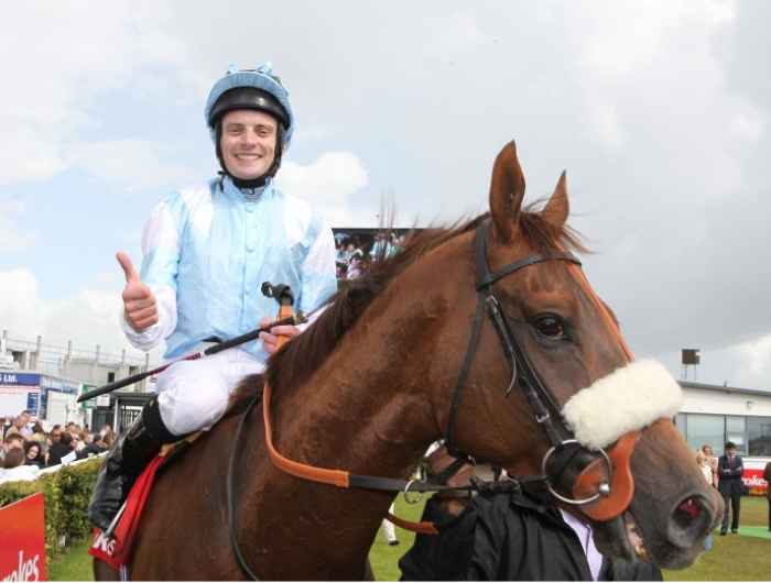 Declan McDonagh gives thumbs up on horse
